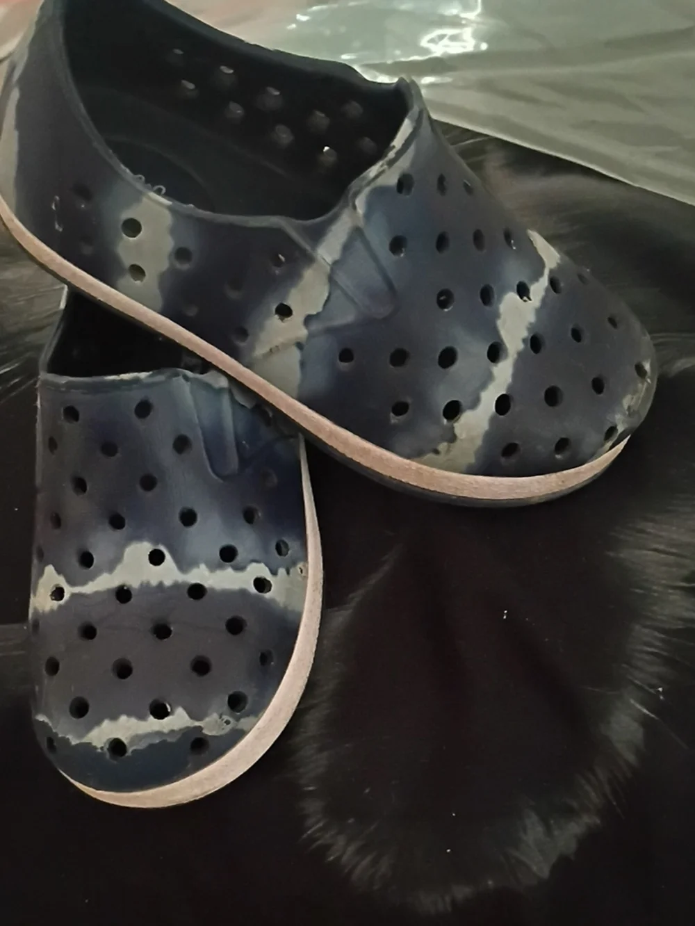 Cat & Jack Navy Blue Slip-On Perforated Water Shoes